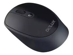 MOUSE DELUX M366 INALAMBRICO NEGRO