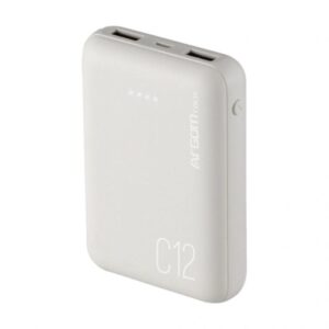 POWER BANK ARGOM 12000MAH C12 2USB/ BLANCO