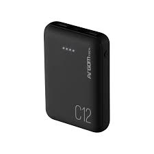 POWER BANK ARGOM 12000MAH C12 2USB/ NEGRO