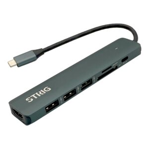 HUB STRIG USB C (3 PUERTOS USB+C+MICRO SD+HDMI 4K) BS-HC703