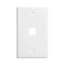 FACE PLATE WIREPLUS 1 PUERTO BLANCO