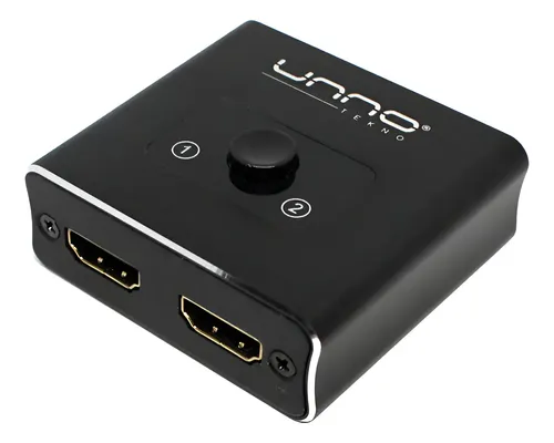 SPLITTER HDMI UNNO 2 PUERTOS BI DIRECCIONAL 4K HB1201BK