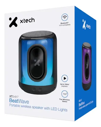 CORNETA SPEAKER XTECH BEEATWAVE XTS-617 WIRELESS PORTATIL - Imagen 2