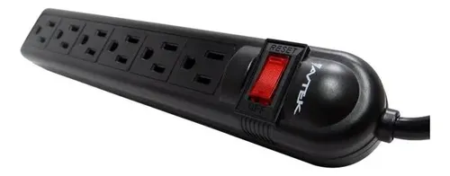 REGLETA AVTEK 6 TOMAS P16-S SUPRESOR VOLTAJE 10A - Imagen 2