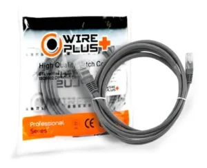 CABLE PATCH CORD WIREPLUS CAT 5E 1M GRIS