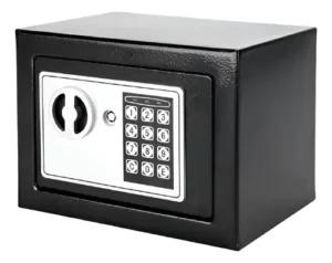 CAJA FUERTE DIGITAL ELECTRONICA NEGRO PEQUEÑA 27X22X23
