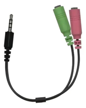 CABLE ADAPTADOR GENIUS ACC-100 MACHO A DOBLE HEMBRA 3.5MM
