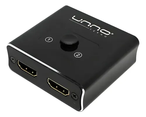 SPLITTER HDMI UNNO 2 PUERTOS BI DIRECCIONAL 4K HB1201BK