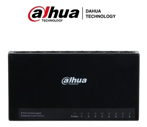 SWITCH 8 PUERTOS DAHUA GIGABIT DH-PFS3008-8GT-L - Imagen 2