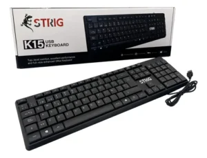 TECLADO STRIG K15+ USB NEGRO