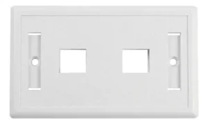 FACE PLATE 2 PUERTOS BLANCO STRIG / NETLINKS