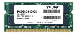 MEMORIA RAM SODIMM DDR3 8GB 1600MHZ PATRIOT 1.5V