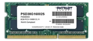 MEMORIA RAM SODIMM DDR3 8GB 1600MHZ PATRIOT 1.5V