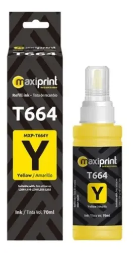 TINTA EPSON GENERICA MAXIPRINT T664420 MXP-T664Y AMARILLO