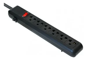 REGLETA ARGOMTECH SUPRESOR DE PICOS 6 TOMAS AC-0252BK