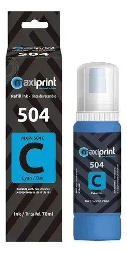 TINTA EPSON GENERICA MAXIPRINT T504220 MXP-504C CYAN
