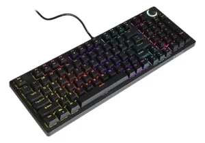 TECLADO STRIG KML-96 MECANICO USB RGB BLUE SWITCH ANTI GHOST