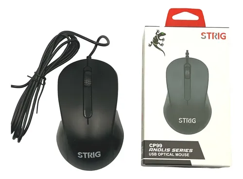 MOUSE STRIG CP-99 USB OPTICO NEGRO - Imagen 3