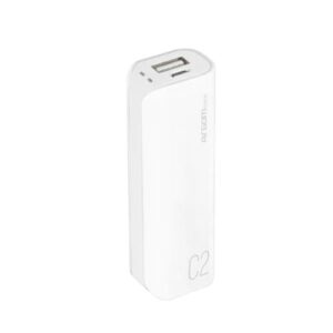 POWER BANK ARGOM 2500MAH 2USB/ BLANCO