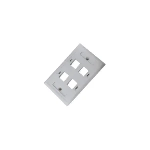 FACE PLATE NETLINKS 4 PUERTOS BLANCO
