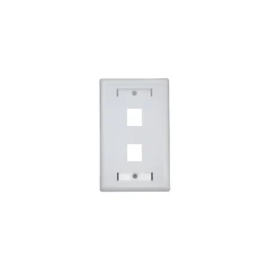 FACE PLATE NETLINKS 2 PUERTOS BLANCO