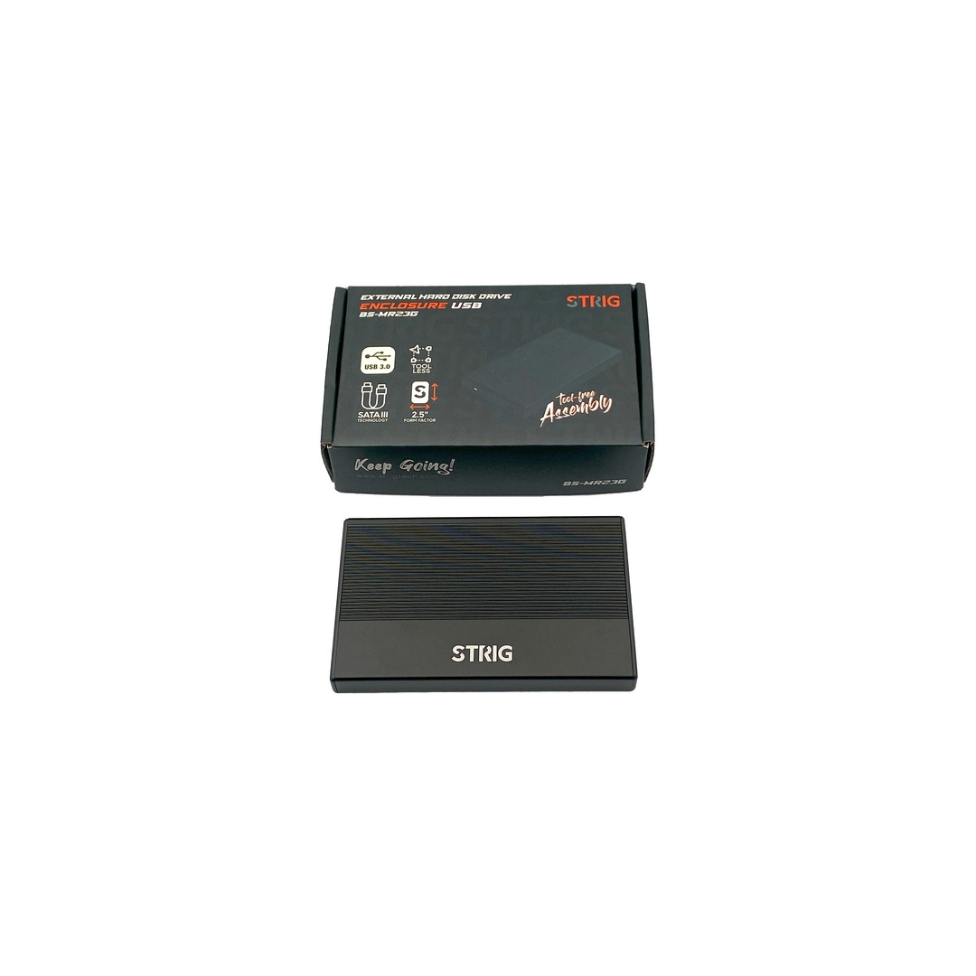 ENCLOSURE 2.5" STRIG USB 3.0 SATA METAL BS-MR23G - Imagen 2