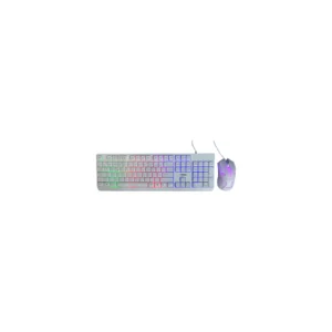 COMBO TECLADO Y MOUSE STRIG GK106 BLANCO RGB USB