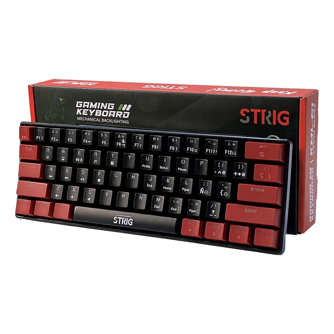 TECLADO STRIG KML-61 MECANICO USB RGB RED SWITCH ANTI GHOST - Imagen 5