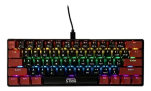 TECLADO STRIG KML-61 MECANICO USB RGB RED SWITCH ANTI GHOST