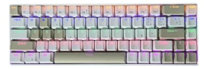 TECLADO STRIG KML-68 BLANCO MECANICO USB RGB RED SWITCH ANTI GHOST