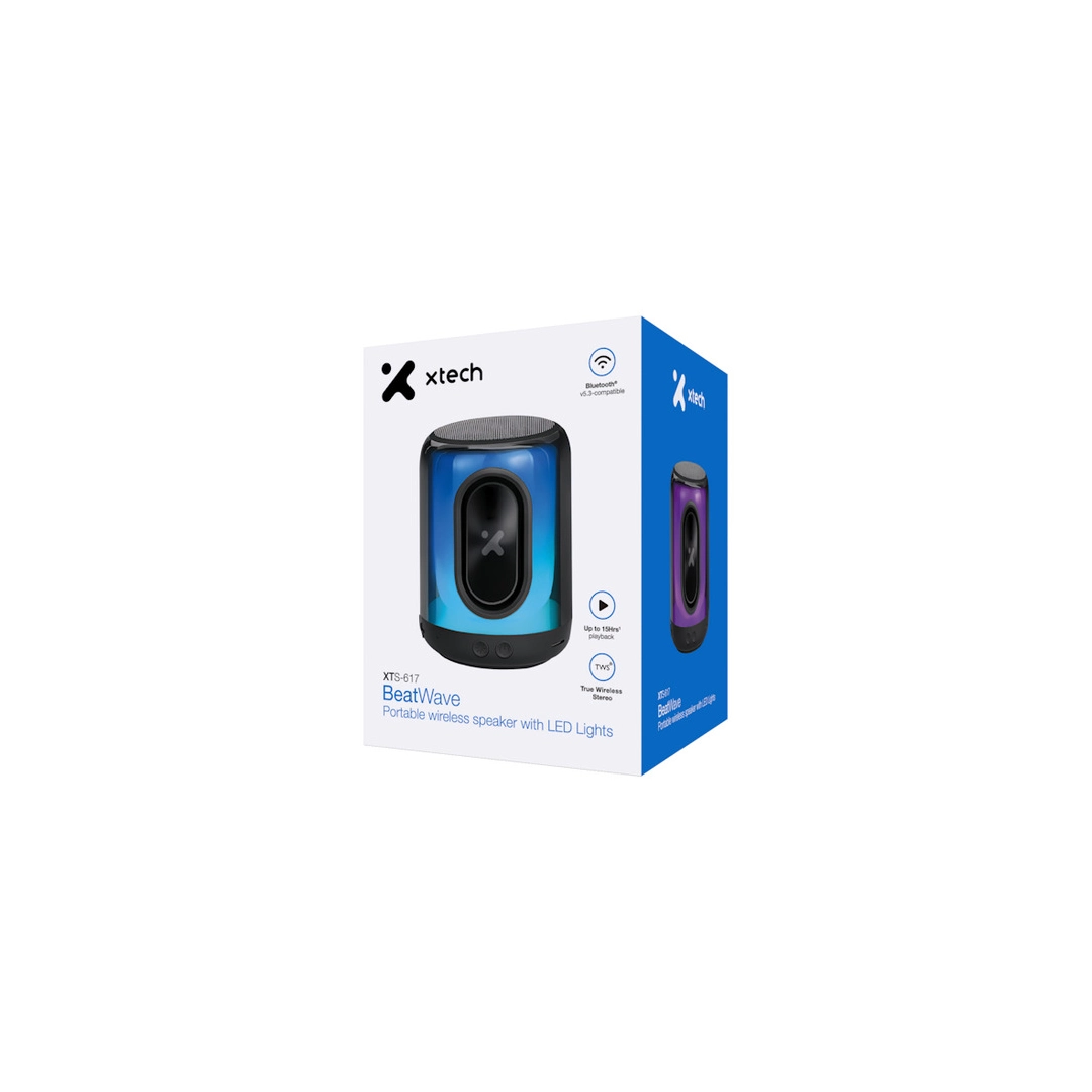 CORNETA SPEAKER XTECH BEEATWAVE XTS-617 WIRELESS PORTATIL - Imagen 2