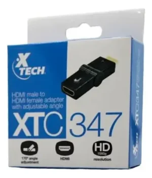 ADAPTADOR HDMI MACHO A HDMI HEMBRA XTECH XTC-347