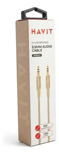 CABLE AUDIO 3.5MM STEREO 1MT HAVIT CB66-GD