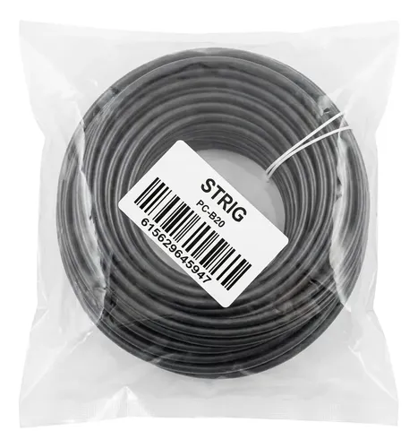 CABLE PATCH CORD CAT6 CCA OUTDOOR 20 MTS STRIG PC-B20