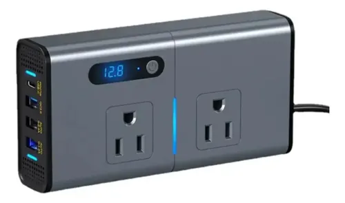 INVERSOR PORTATIL CARRO 12V CDP 200W 2X120V/4XUSB XVU212 - Imagen 2