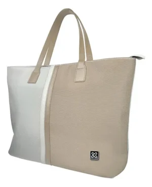 MALETIN KLIPXTREME PARA LAPTOP 15.6" DAMA CAPRI KLB-461BG BEIGE-GRIS