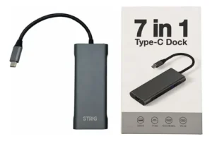 HUB STRIG USB C 7EN1 HDMI 4K CARD READER BS-HC701