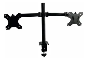 BASE MONITOR STRIG DOBLE HASTA 28"O 8KG ARTICULADA NEGRO MS2-12