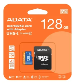 MEMORIA MICROSDXC ADATA 128GB AUSDX128GUICL10 CLASE 10 C ADAPTADOR