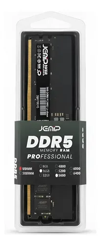 MEMORIA RAM U-DIMM DDR5 16GB 5600MHZ JEMIP