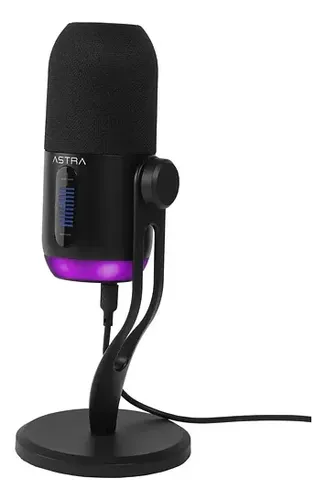 MICROFONO DE MESA ASTRA AURA MIC08 RGB GAMER