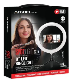ARO DE LUZ ARGOMTECH LED USB 5V 8" SPOTLIGHT 9315