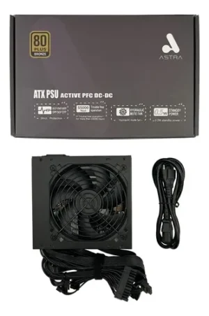 FUENTE DE PODER 650W ASTRA CERTIFICADA BRONZE ASP650W80B